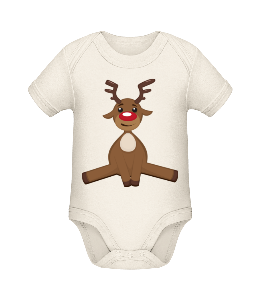 Cerf De Noël · Body manches courtes bio