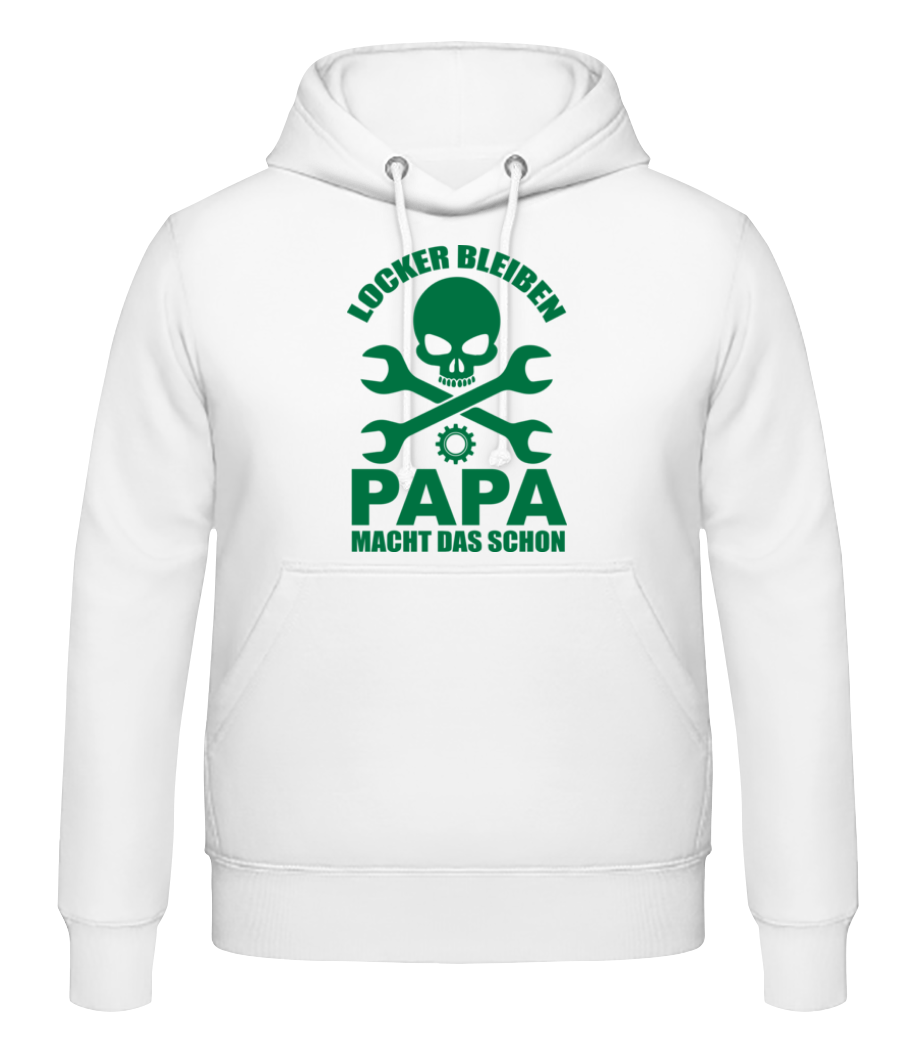 Locker Bleiben Papa Macht Das · Männer Hoodie