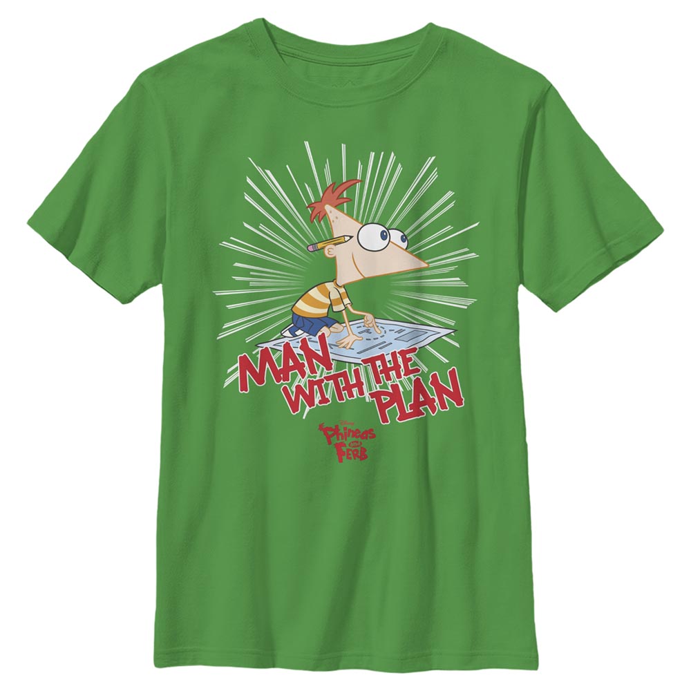 Disney Classics - Phinéas et Ferb - Phineas The Plan Man - Enfant T-shirt