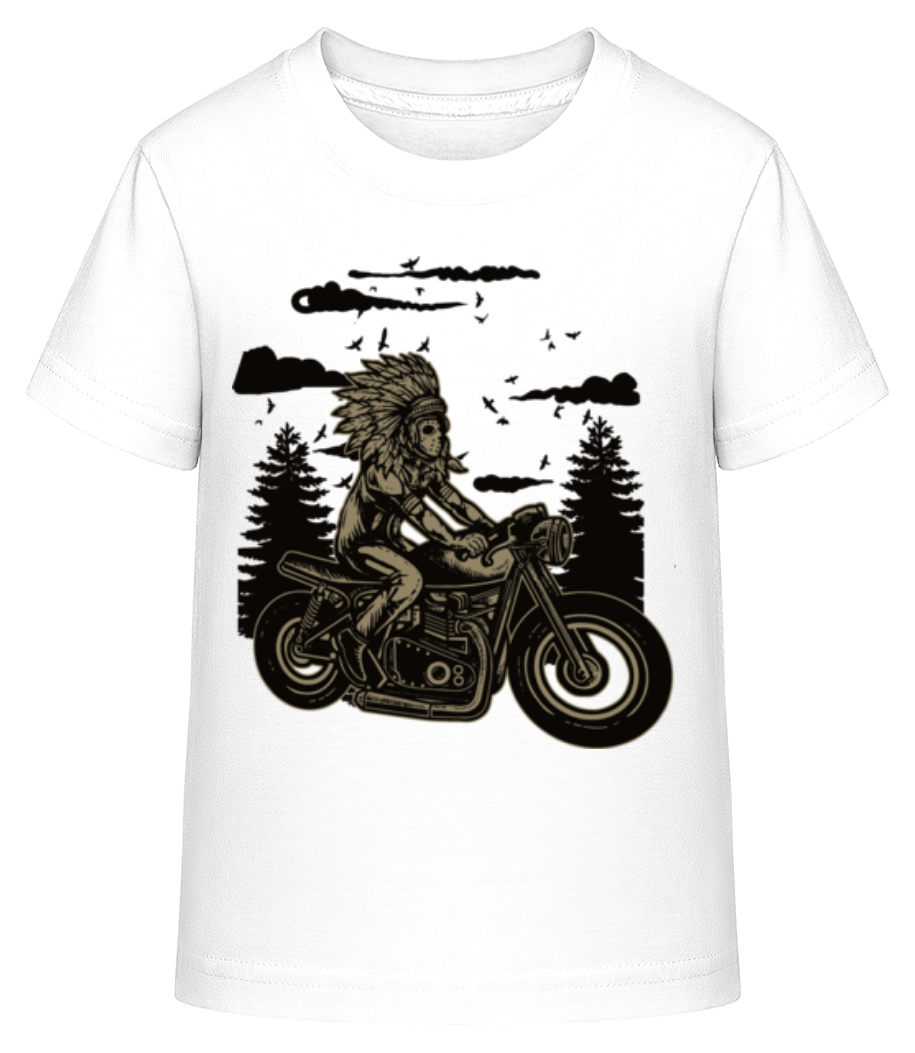 Indian Chief Rider - T-shirt shirtinator Enfant - Blanc - Devant
