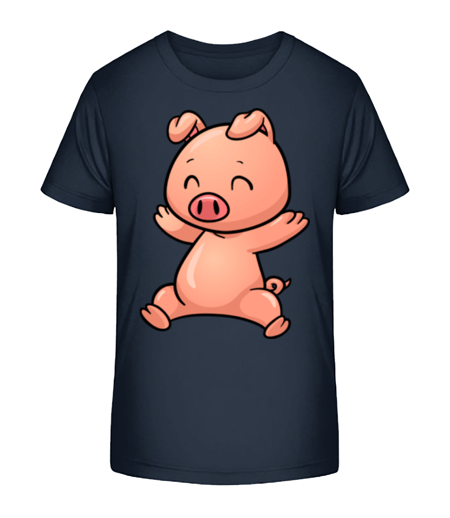 Aperçu: Goret Sauteur Comic - T-shirt bio Enfant Stanley Stella 2.0 - Bleu marine - Devant