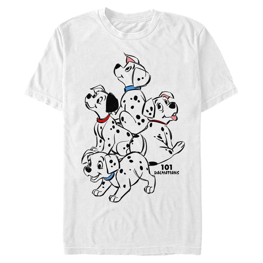 Disney Classics - Les 101 Dalmatiens - Photo de groupe Big Pups - Homme T-shirt