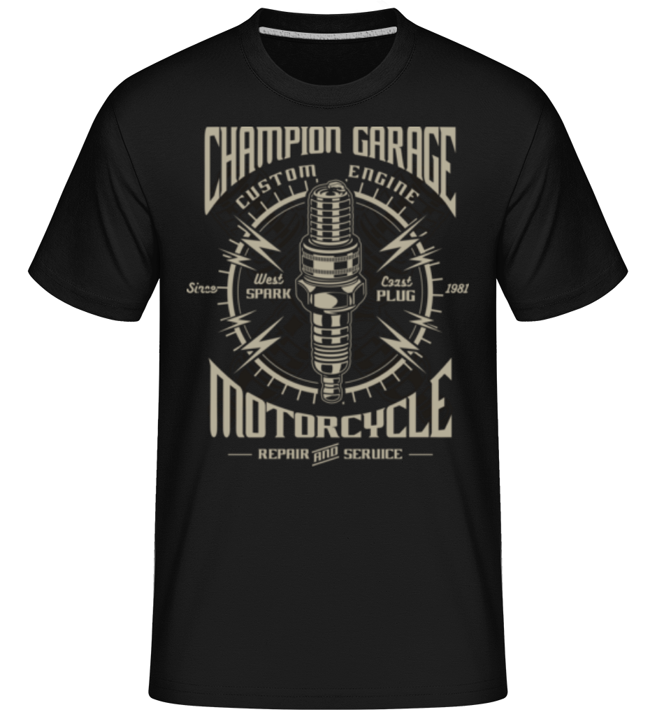 Spark Plug -  T-Shirt Shirtinator homme - Noir - Devant