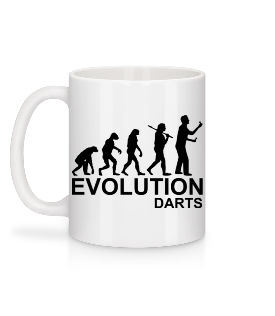 Aperçu: Darts Of Evolution - Mug en céramique blanc - Blanc - Derrière
