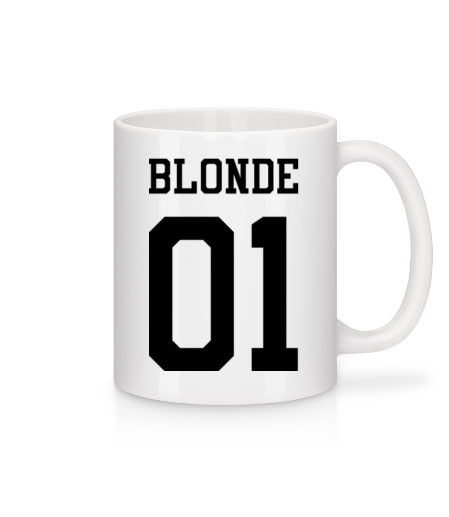 Blonde 01 · Mug en céramique blanc