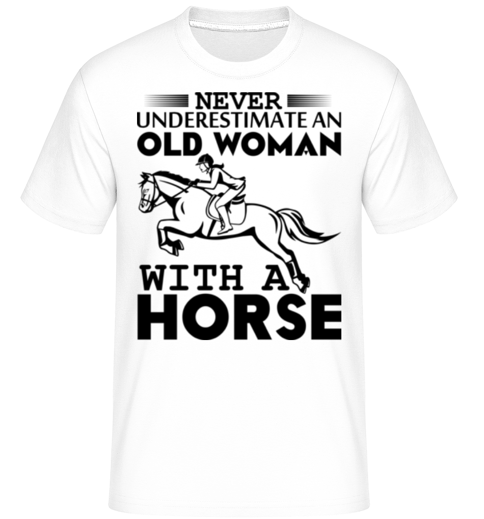 Old Woman With Horse ·  T-Shirt Shirtinator homme