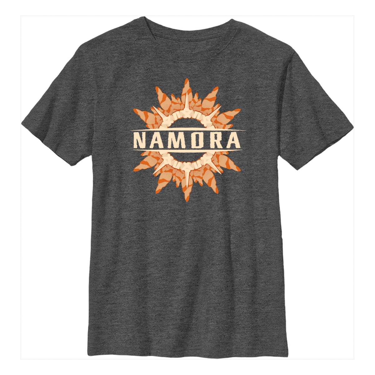 Marvel - Panthère noire Wakanda pour toujours - Namora Coral Ring - Enfant T-shirt - Anthracite chiné - Devant