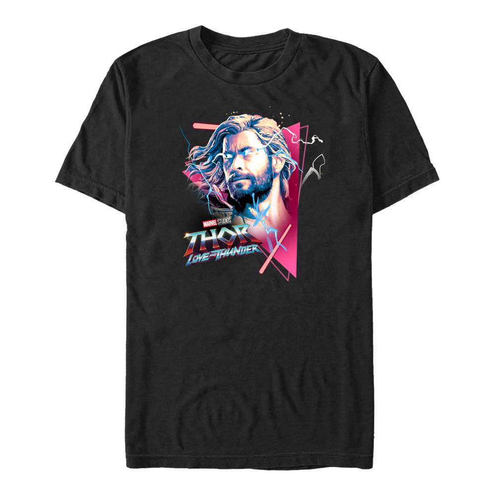 Aperçu: Marvel - Thor Love and Thunder - Thor Triangle God - Homme T-shirt - Noir - Devant