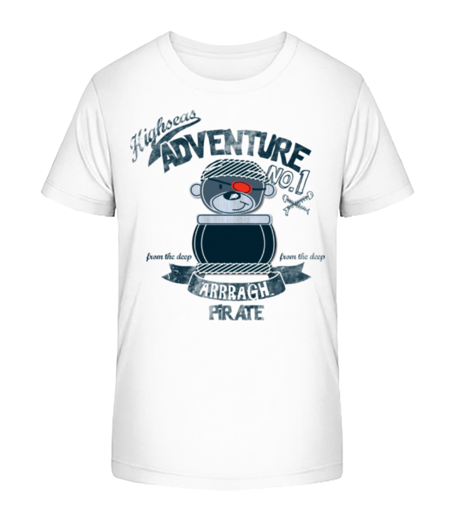 Pirate Teddy Adventure · T-shirt bio Enfant Stanley Stella 2.0