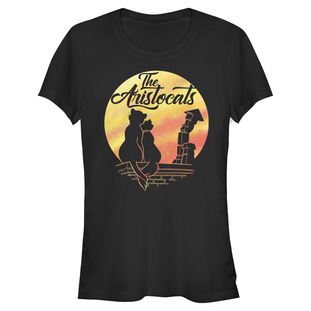 Disney - Les Aristochats - Duchesse et O'Malley Moon Silhouette - Femme T-shirt