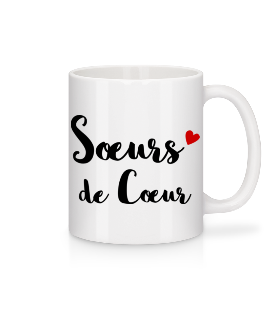Sœurs De Cœur · Mug en céramique blanc