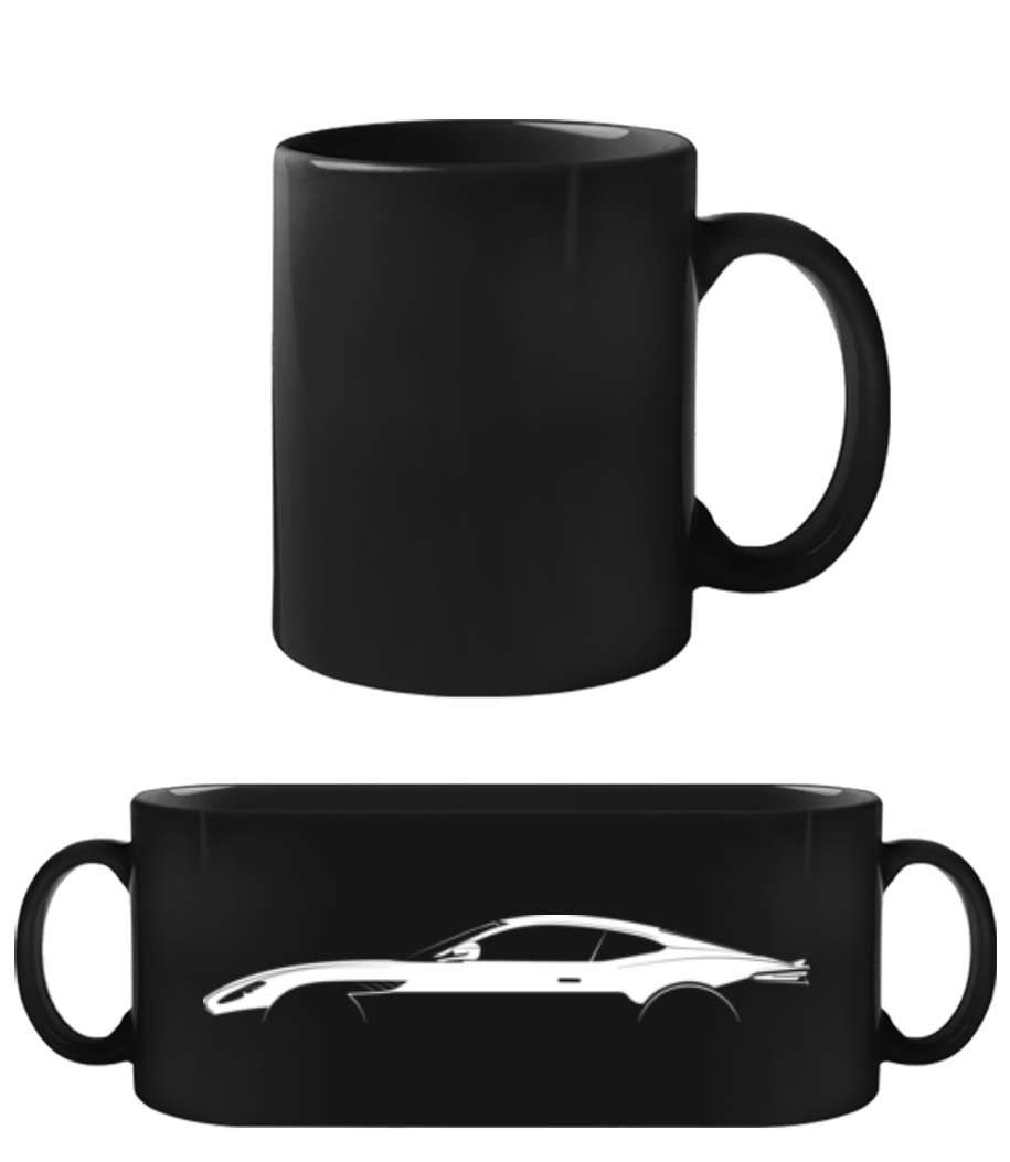 Aperçu: 'Aston Martin DBS Superleg.' Silhouette - Tasse Noire - Noir - Devant