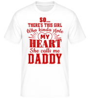 She Calls Me Daddy - Shirtinator Men's T-Shirt - White - Front