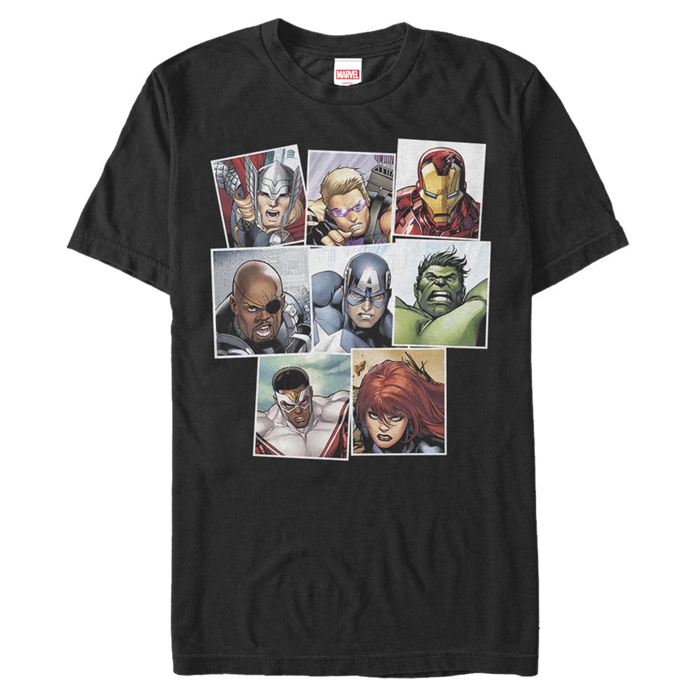 Marvel - Avengers - Photo de groupe Squares - Homme T-shirt