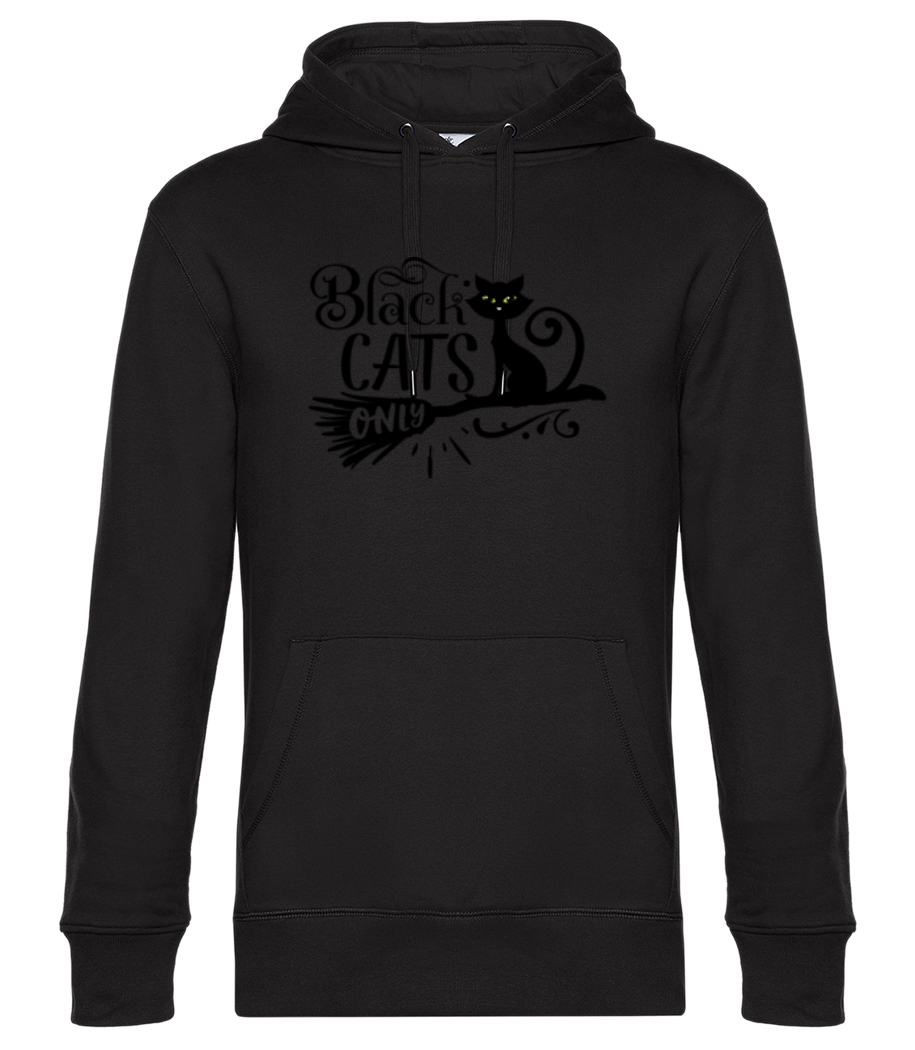 Aperçu: Black Cats Only - Sweat à capuche premium Unisexe - Noir - Devant
