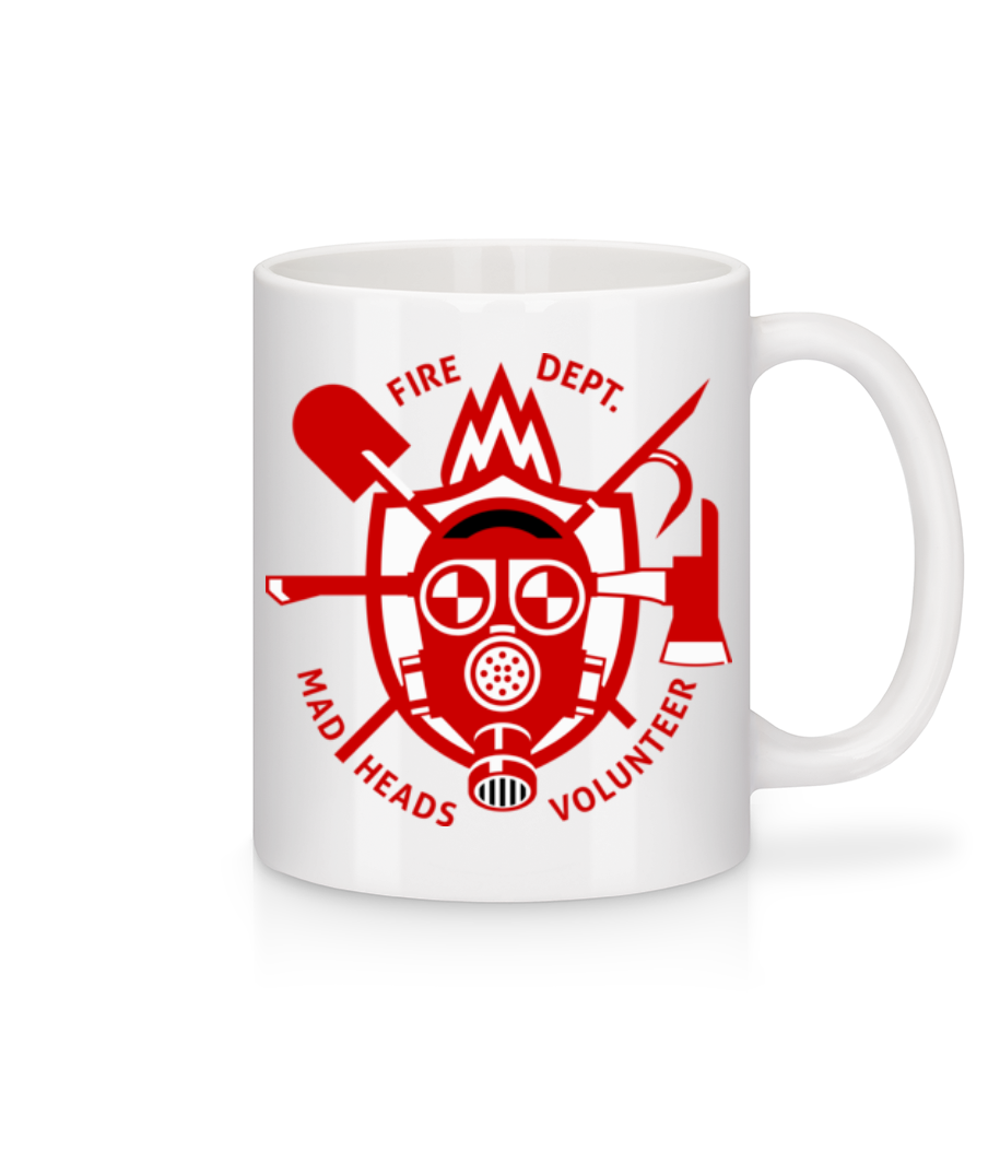 Fire Dept Mad Heads · Mug en céramique blanc