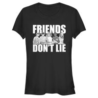 Netflix - Stranger Things - Skupina Cast Friends Don't Lie - Women's T-Shirt - Black - Front Netflix - Stranger Things - Skupina Cast Friends Don't Lie - Women's T-Shirt - Black - Front