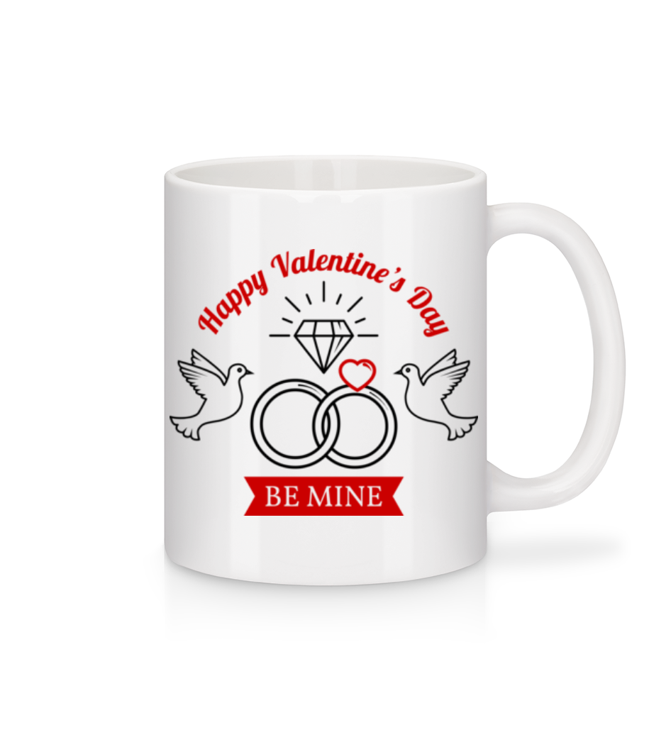 Valentine's Day Be Mine · Mug en céramique blanc