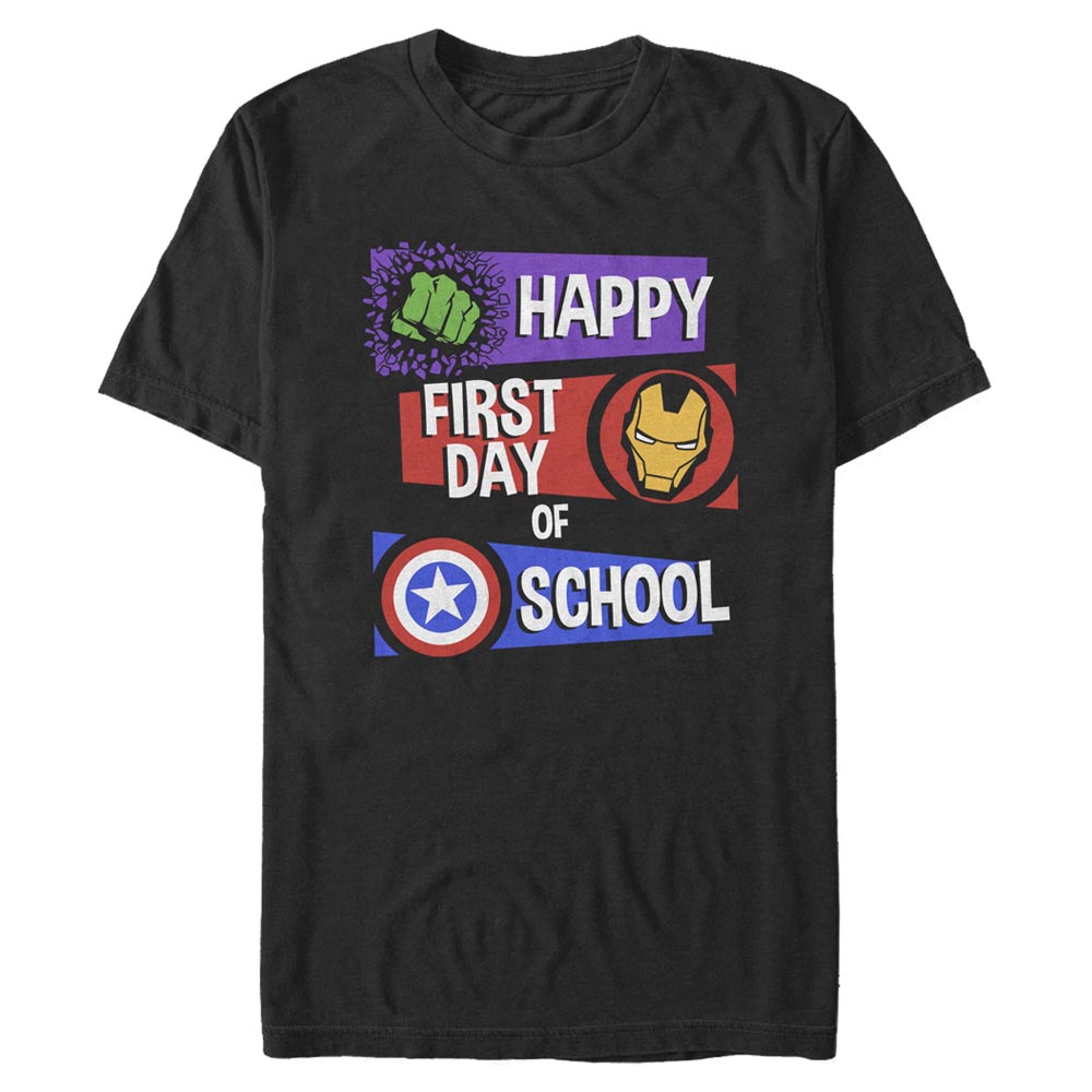 Marvel - Avengers Happy First Day Of School - Pánske Tričko