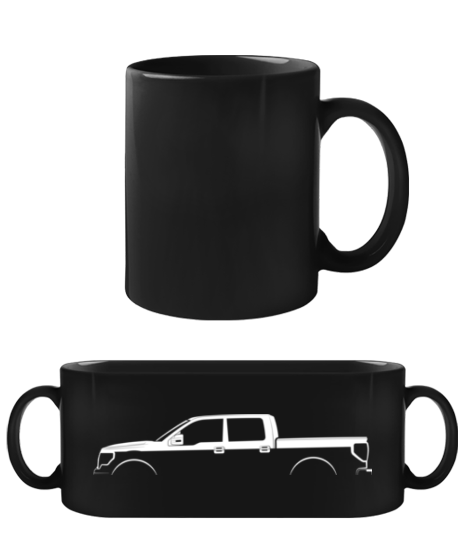 'Ford F-150 SuperCrew (2014)' Silhouette · Tasse Noire