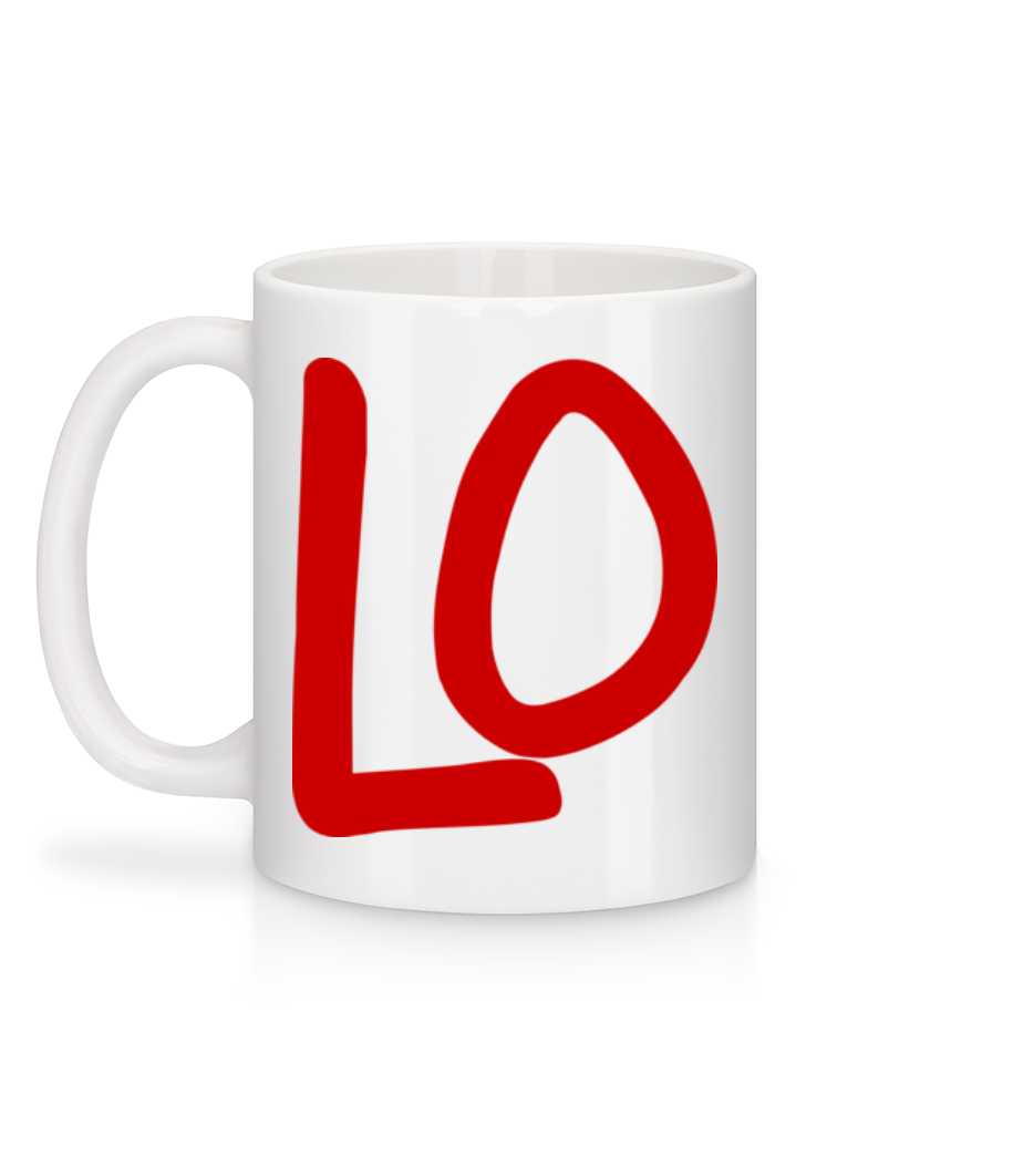 Aperçu: LO - Mug en céramique blanc - Blanc - Derrière