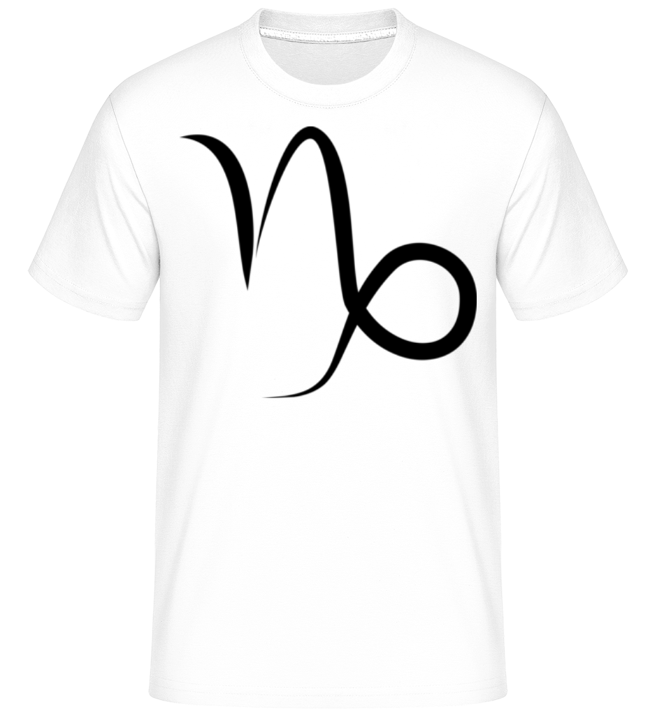 Aperçu: Signe Du Capricorne -  T-Shirt Shirtinator homme - Blanc - Devant