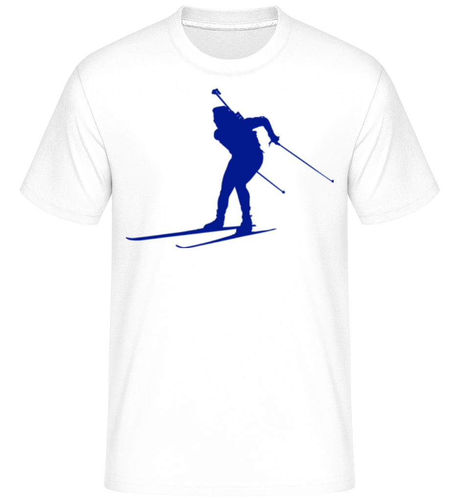 Skiing Cross Country Blue ·  T-Shirt Shirtinator homme