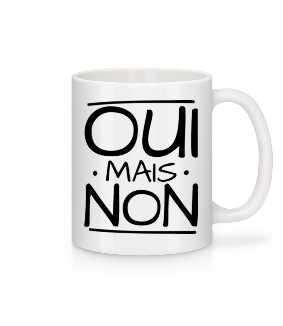 Oui Mais Non · Mug en céramique blanc