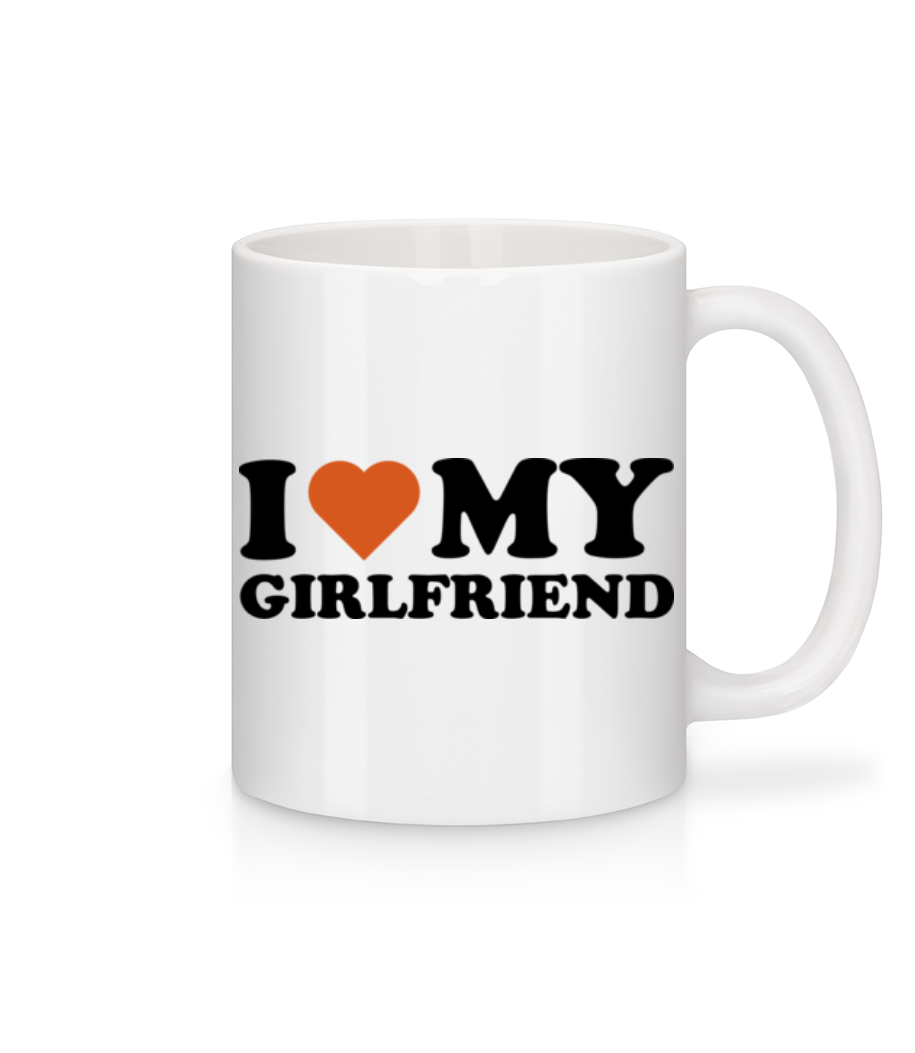 I Love My Girlfriend · Mug en céramique blanc