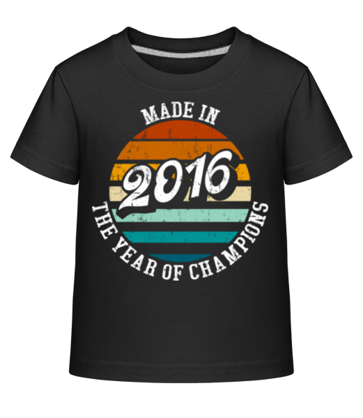 2016 The Year Of Champions - Shirtinator kids' shirt - Black - Front