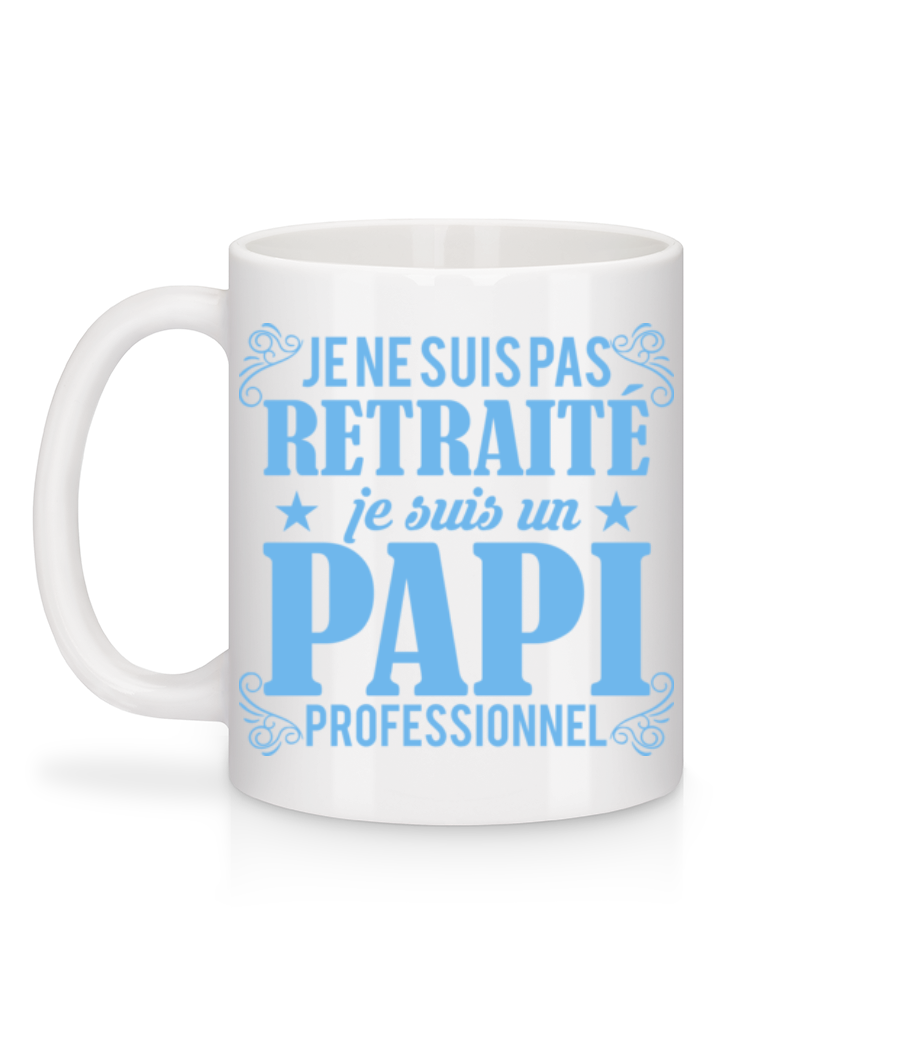 Aperçu: Je Ne Suis Pas Retraité - Mug en céramique blanc - Blanc - Derrière