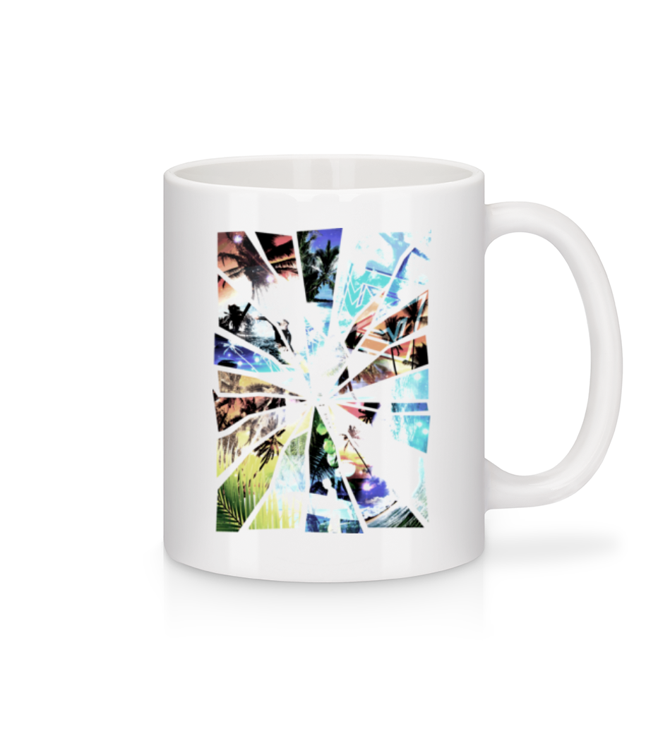 Éclat De Verre Image Vacances · Mug en céramique blanc