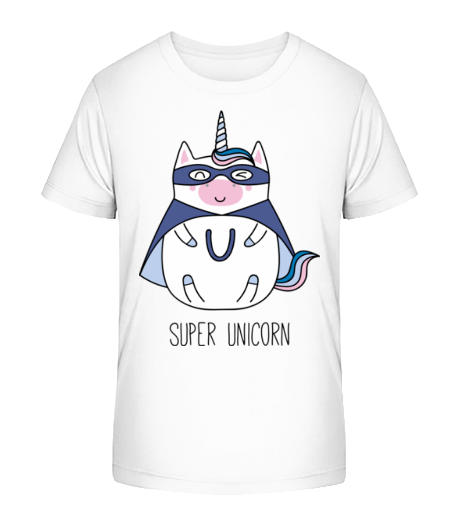 Aperçu: Super Unicorn - T-shirt bio Enfant Stanley Stella 2.0 - Blanc - Devant