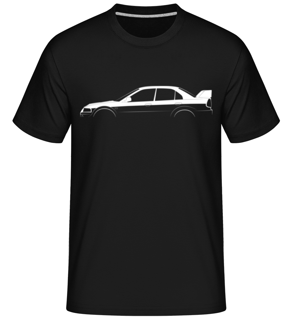 Aperçu: 'Mitsubishi Lanc. Evo. VI TM' SIlhouette -  T-Shirt Shirtinator homme - Noir - Devant