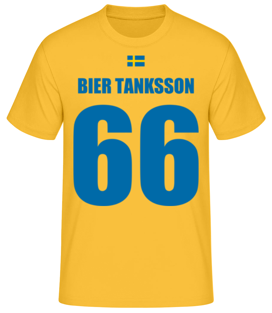 Schweden Fußball Trikot Bier Tanksson · Männer Basic T-Shirt