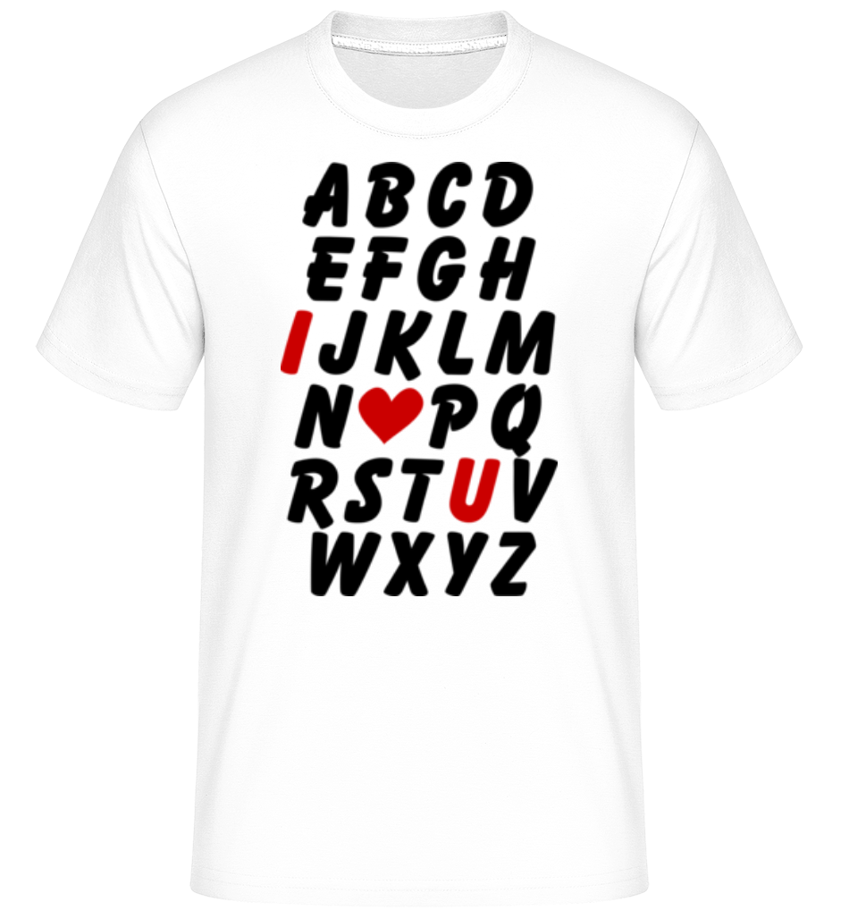 Love Alphabet ·  T-Shirt Shirtinator homme
