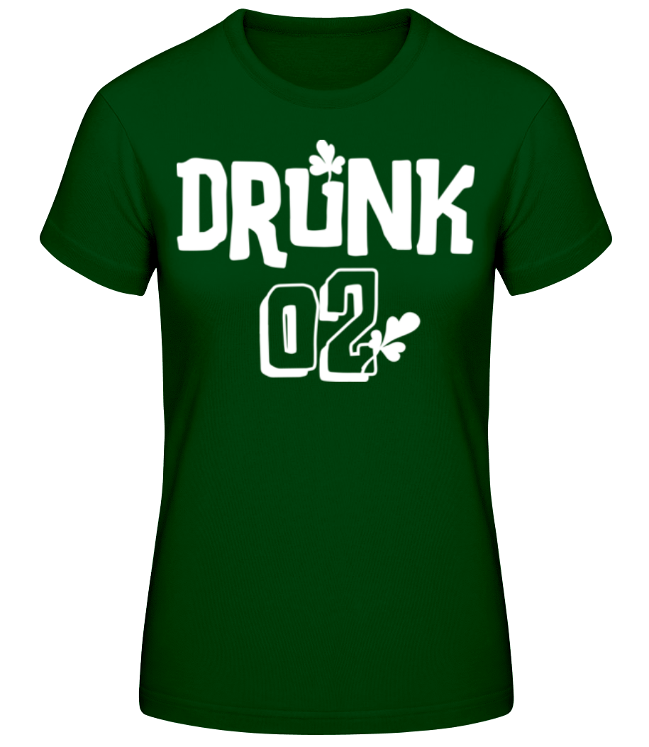 Drunk 02 - T-shirt standard Femme - Vert bouteille - Devant