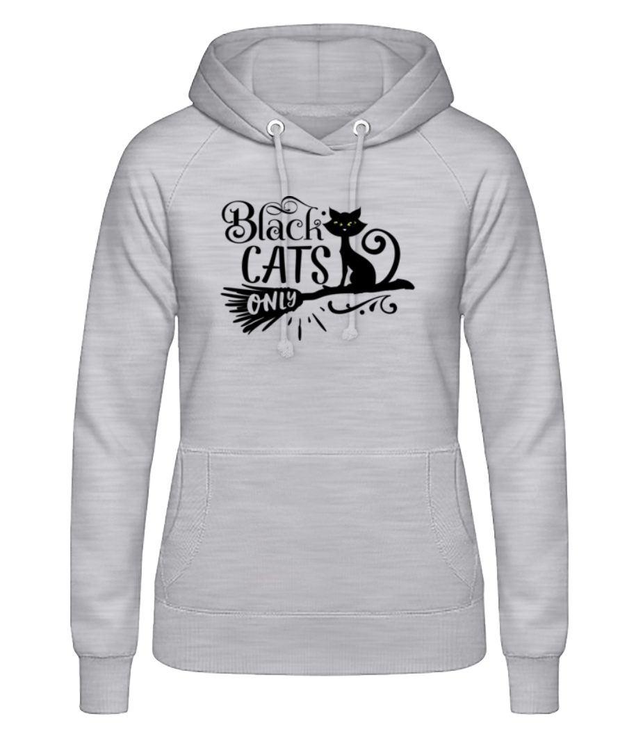 Black Cats Only · Sweat à capuche basique pour femme