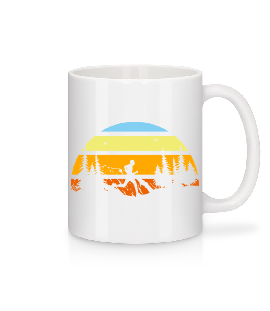 Mountain Run · Mug en céramique blanc