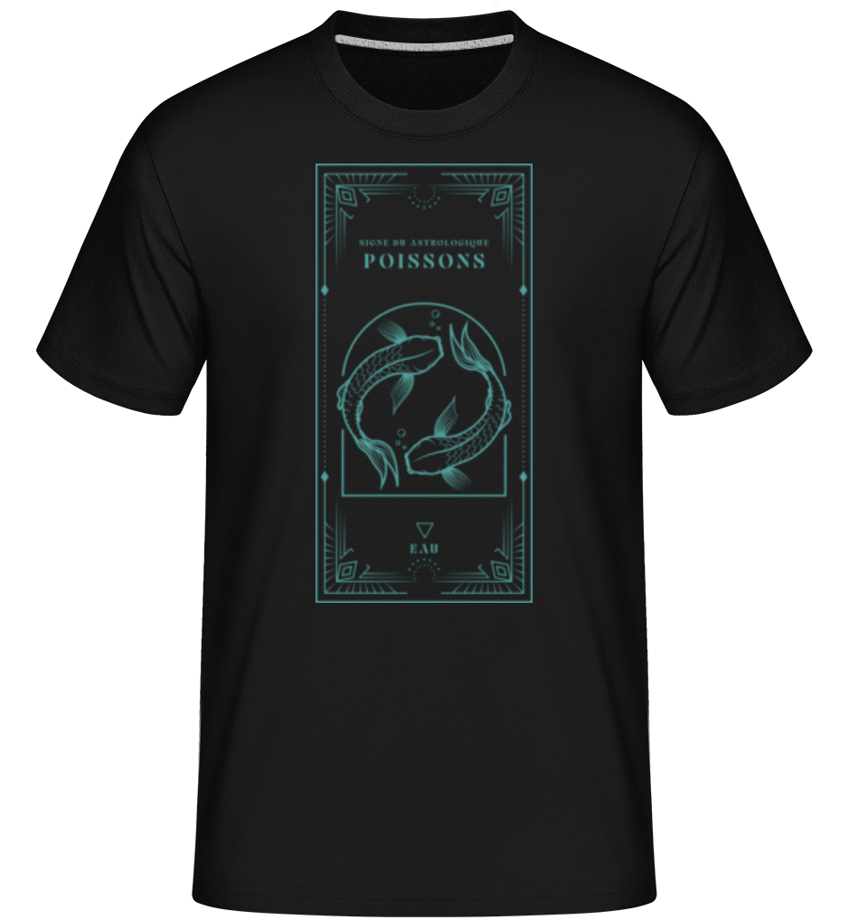 Art Déco Signe Astrologique Poissons ·  T-Shirt Shirtinator homme
