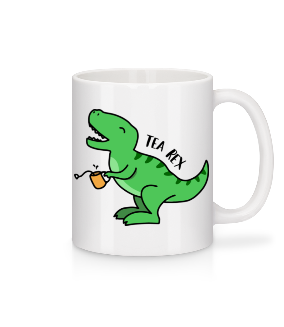 Aperçu: Tea Rex - Mug en céramique blanc - Blanc - Devant