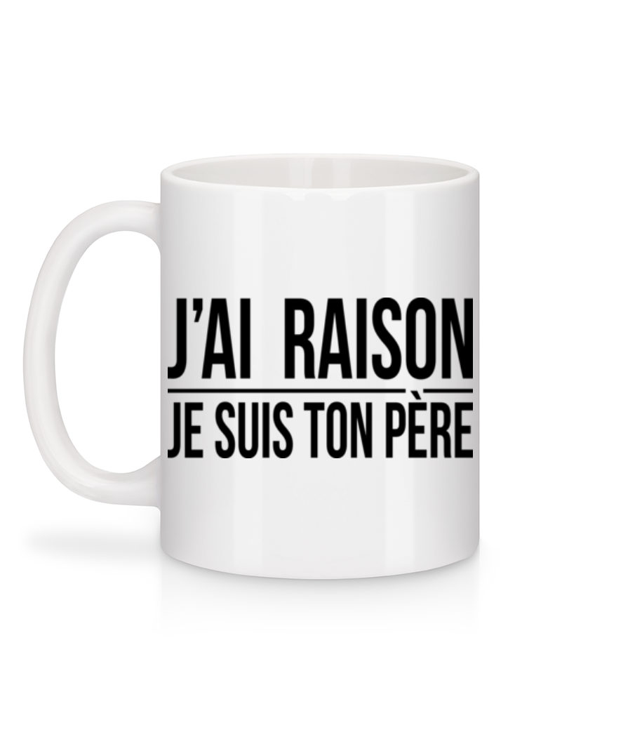 Aperçu: Je Suis Ton Père - Mug en céramique blanc - Blanc - Derrière