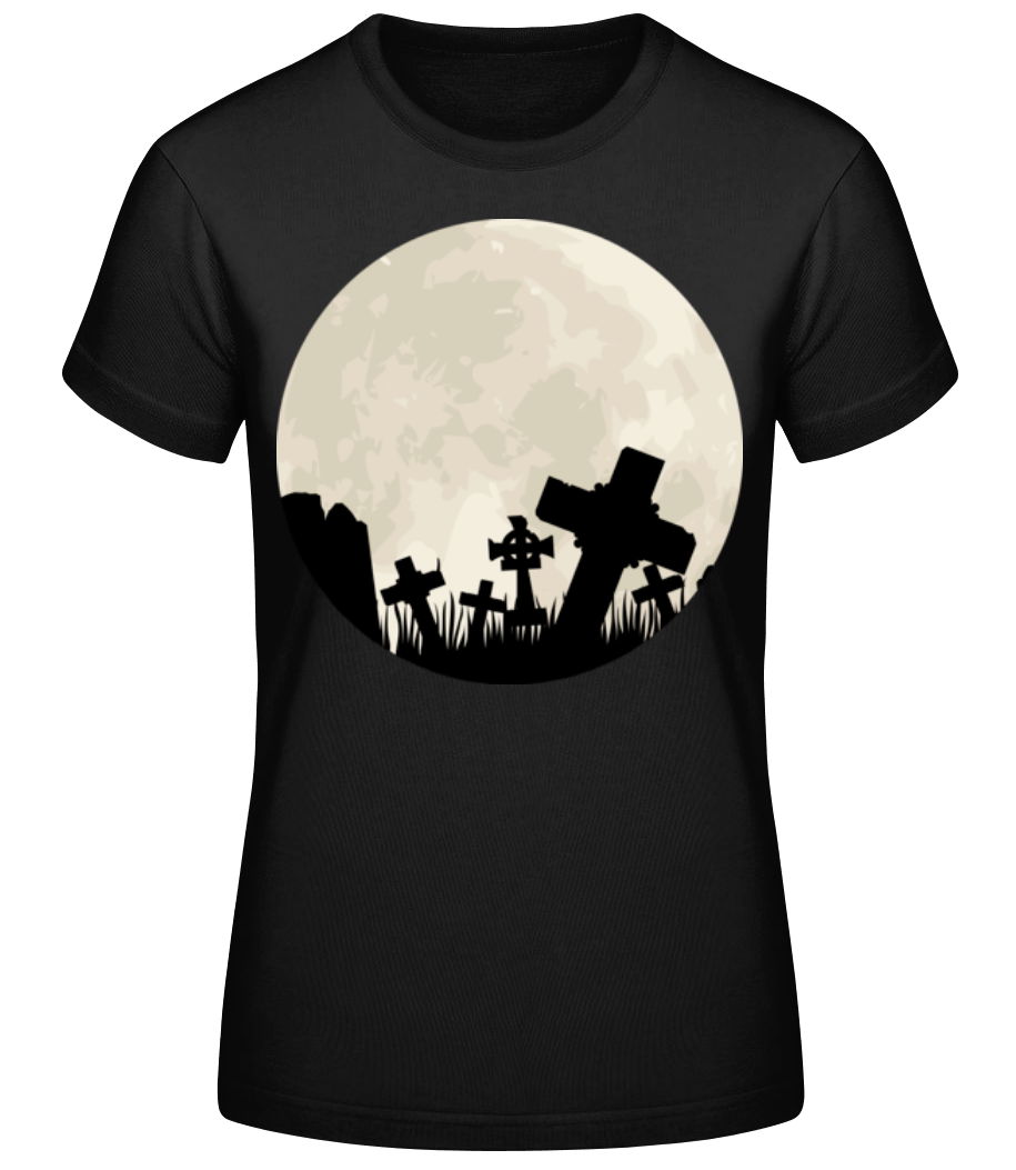 Aperçu: Gothic Scenery Circle - T-shirt standard Femme - Noir - Devant