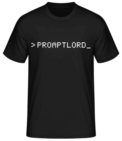 Promptlord - Men's Basic T-Shirt - Black - Front