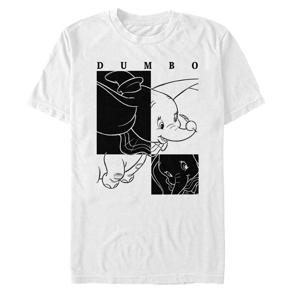 Aperçu: Disney Classics - Dumbo - Dumbo Contrast - Homme T-shirt - Blanc - Devant