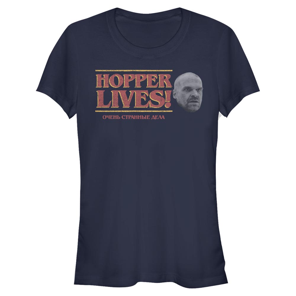 Netflix - Stranger Things - Logo Hopper Lives - Femme T-shirt