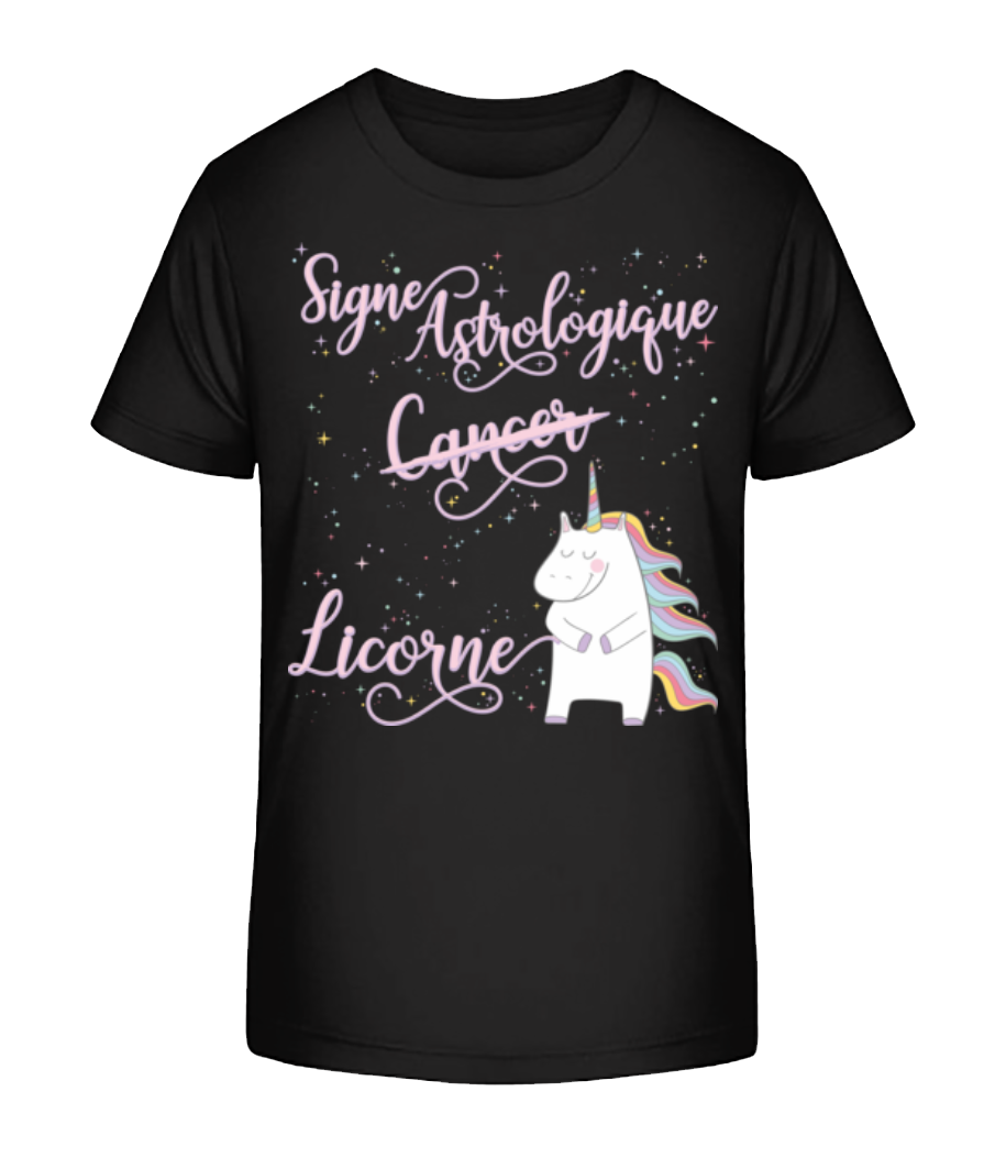 Signe Astrologique Licorne Cancer · T-shirt bio Enfant Stanley Stella 2.0