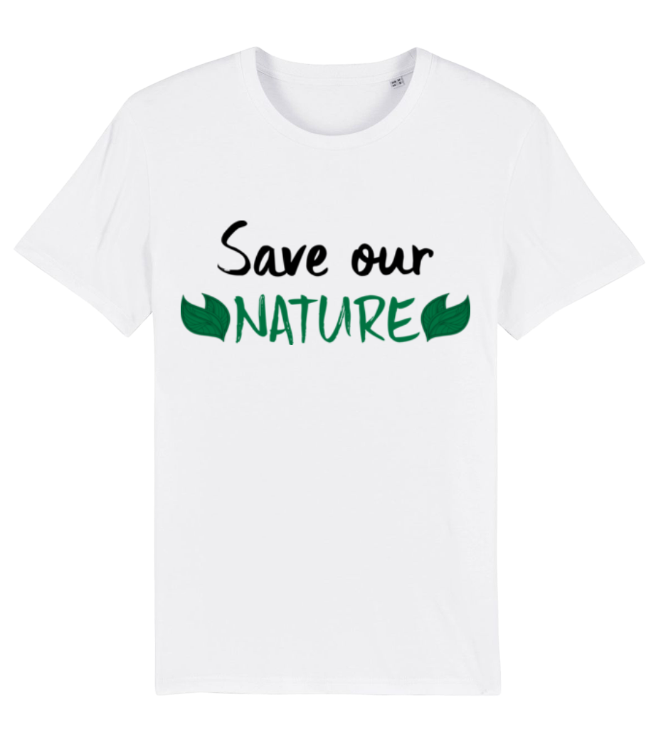Aperçu: Save Our Nature - T-shirt bio Homme Stanley Stella 2.0 - Blanc - Devant