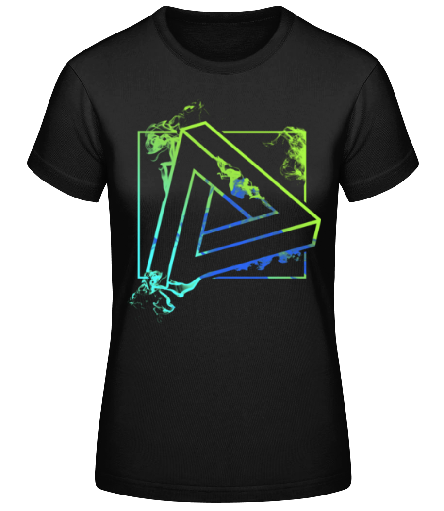 Triangle impossible - T-shirt standard Femme - Noir - Devant