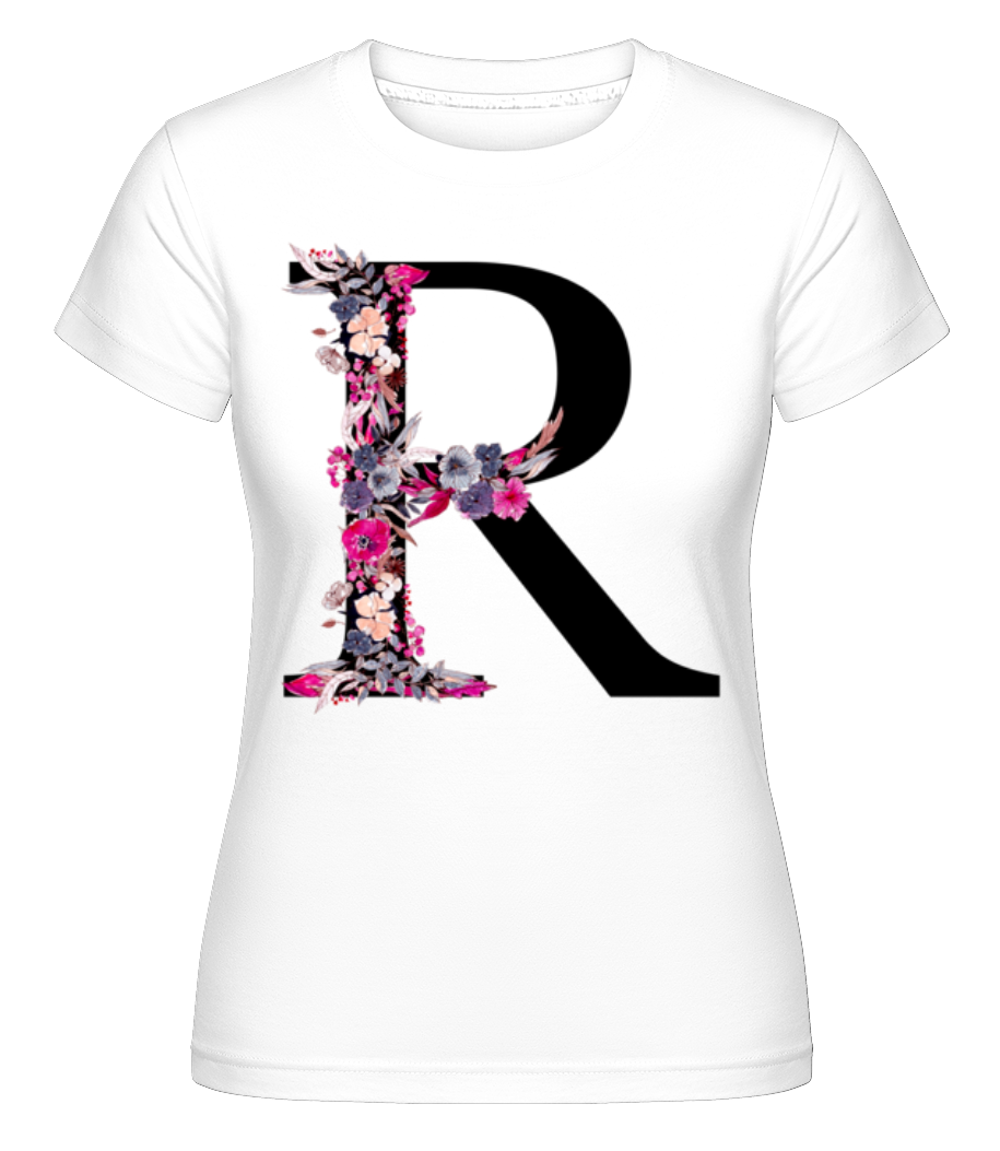 Fleurs Initiale R ·  T-shirt Shirtinator femme